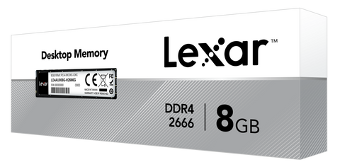 Lexar 8GB DDR4-2666MHz U-DIMM 288-pin Desktop Memory