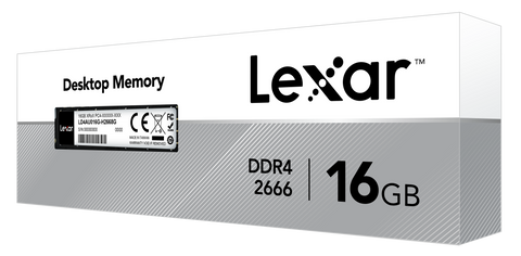 Lexar 16GB DDR4-2666MHz U-DIMM 288-pin Desktop Memory