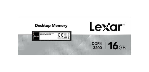 Lexar DDR4 16GB 288 PIN U-DIMM 3200Mbps, CL19, 1.2V | Desktop Memory